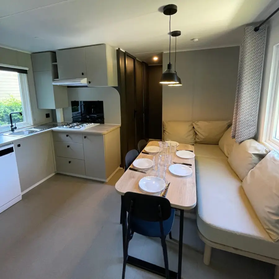 mobil home camping lac Léman Gex